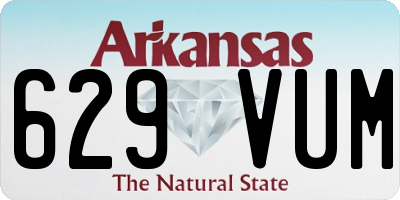 AR license plate 629VUM