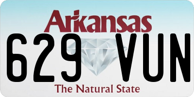 AR license plate 629VUN