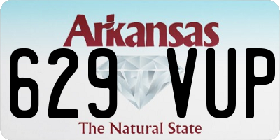 AR license plate 629VUP