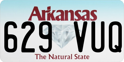 AR license plate 629VUQ
