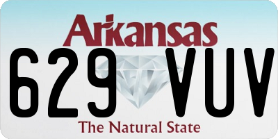 AR license plate 629VUV