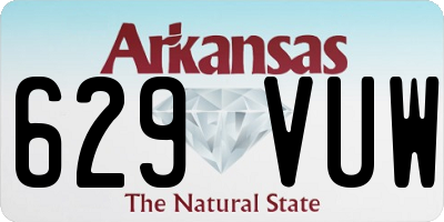 AR license plate 629VUW