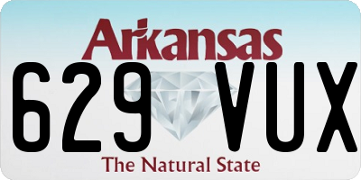 AR license plate 629VUX
