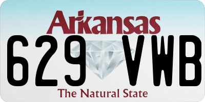 AR license plate 629VWB