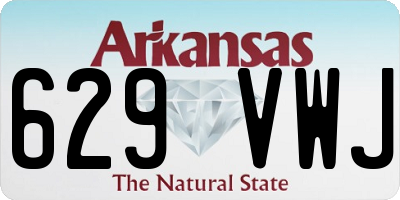 AR license plate 629VWJ
