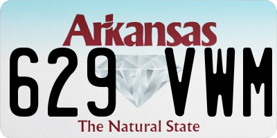 AR license plate 629VWM
