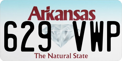 AR license plate 629VWP