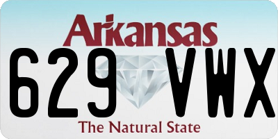 AR license plate 629VWX
