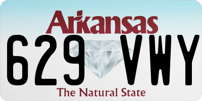 AR license plate 629VWY