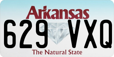 AR license plate 629VXQ