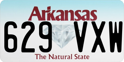 AR license plate 629VXW