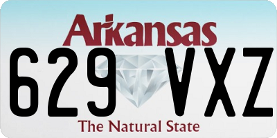 AR license plate 629VXZ