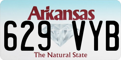 AR license plate 629VYB