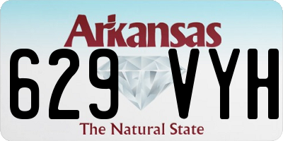 AR license plate 629VYH