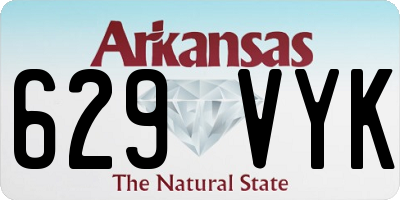 AR license plate 629VYK