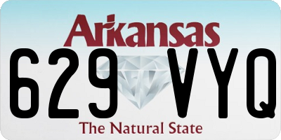 AR license plate 629VYQ