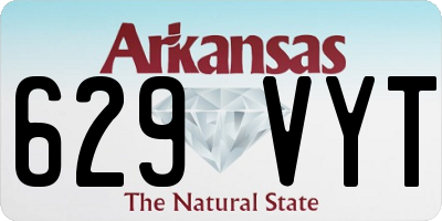 AR license plate 629VYT