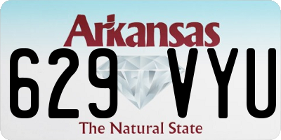AR license plate 629VYU