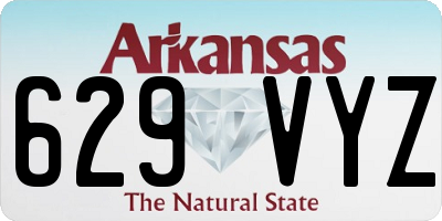AR license plate 629VYZ