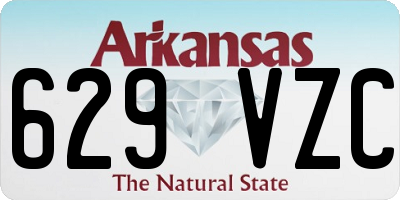AR license plate 629VZC