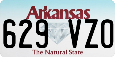 AR license plate 629VZO