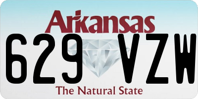 AR license plate 629VZW