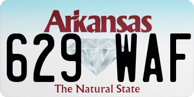 AR license plate 629WAF