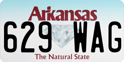 AR license plate 629WAG