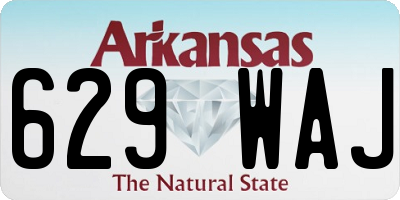 AR license plate 629WAJ