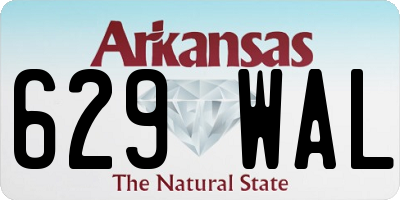 AR license plate 629WAL