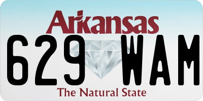AR license plate 629WAM