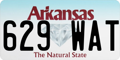 AR license plate 629WAT
