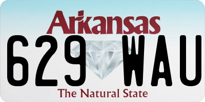 AR license plate 629WAU