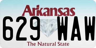 AR license plate 629WAW
