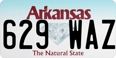 AR license plate 629WAZ