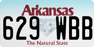 AR license plate 629WBB