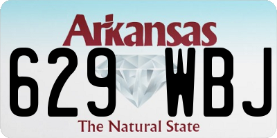 AR license plate 629WBJ