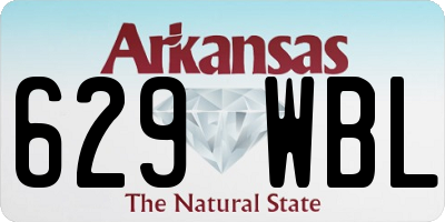 AR license plate 629WBL