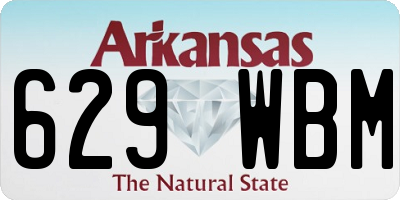 AR license plate 629WBM