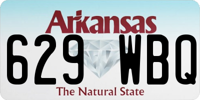 AR license plate 629WBQ