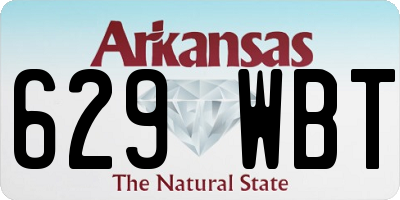 AR license plate 629WBT