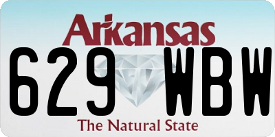 AR license plate 629WBW