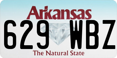 AR license plate 629WBZ