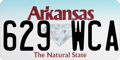AR license plate 629WCA