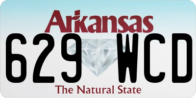 AR license plate 629WCD