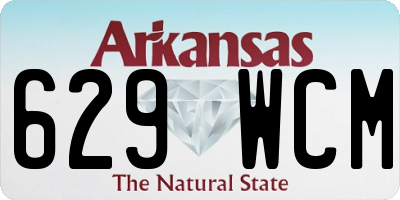 AR license plate 629WCM
