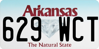 AR license plate 629WCT