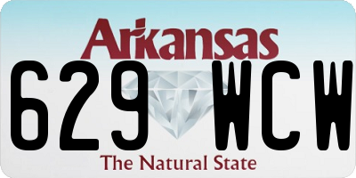 AR license plate 629WCW