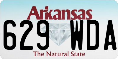 AR license plate 629WDA
