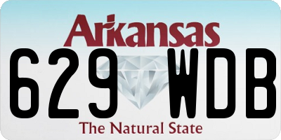 AR license plate 629WDB
